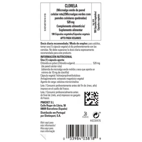 Solgar Clorela 520mg 100 Cápsulas Vegetales – imagen 4