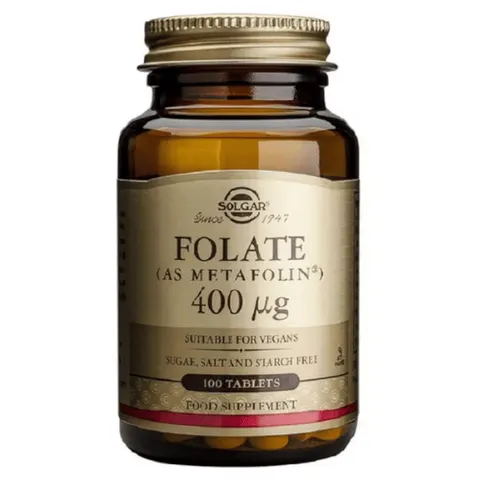 Solgar Folato Metafolin 400mcg 100 Comprimidos – imagen 5