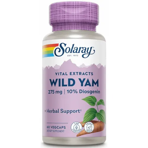 Solaray Mexican Yam 60 Cápsulas – imagen 5