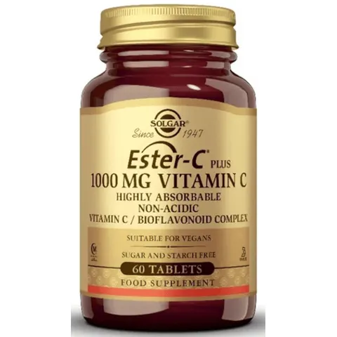 Solgar Ester C Plus 1000mg Vitamina C 60 Comprimidos – imagen 3