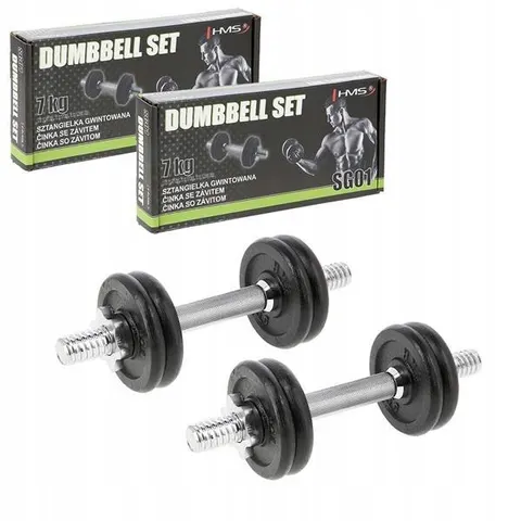 SG02 Hantle Żeliwne 2x7KG Hms – zdjęcie 3