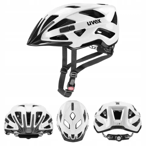 Kask rowerowy Uvex Active 52-57cm white black – zdjęcie 2