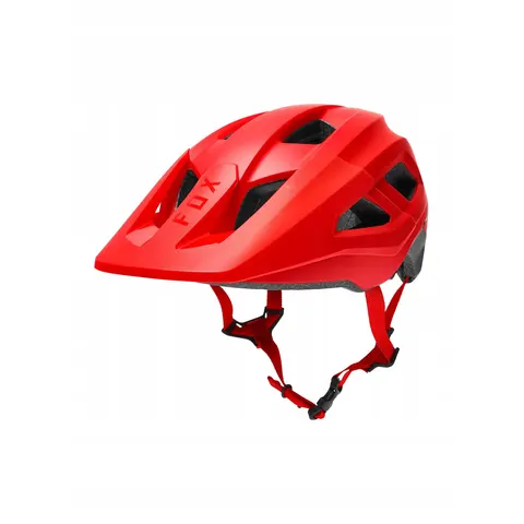 Kask rowerowy Fox Mainframe Flo Red czerwony fluo – zdjęcie 4