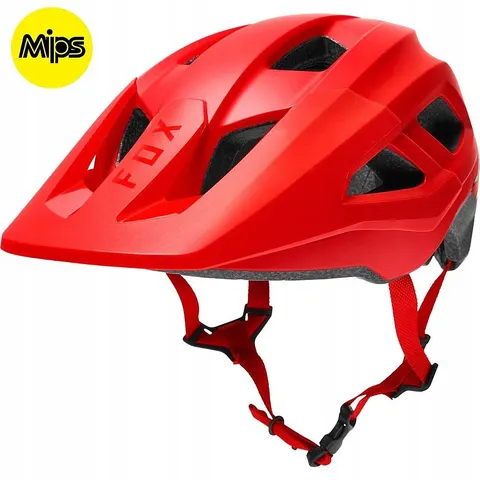 Kask rowerowy Fox Mainframe Flo Red czerwony fluo – zdjęcie 2