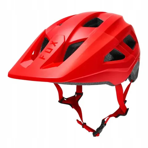 Kask rowerowy Fox Mainframe Flo Red czerwony fluo – zdjęcie 5