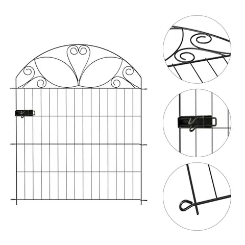 10-Panel Decorative Garden Fence Set – GD200323 – image 2
