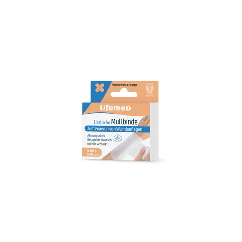 Lifemed Elastische Mullbinde 6 cm x 4 m 1 St Verband – Bild 2
