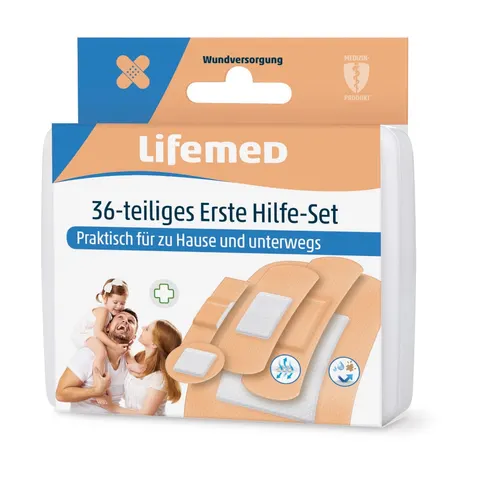 Lifemed Erste-Hilfe-Pflaster-Set, 36-teilig – Bild 2