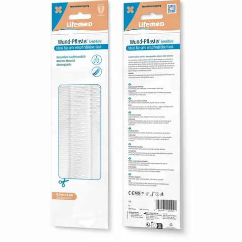 Lifemed Wund-Pflaster Sensitive 2X25 cm Pflaster – Bild 2