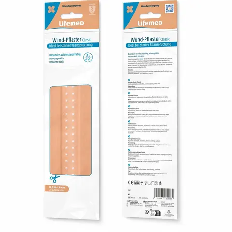 Lifemed Wund-Pflaster Classic 2X25 cm Pflaster – Bild 2