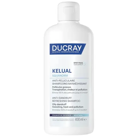 Ducray Kelual Squanorm champú refrescante anticaspa 400 ml – imagen 3
