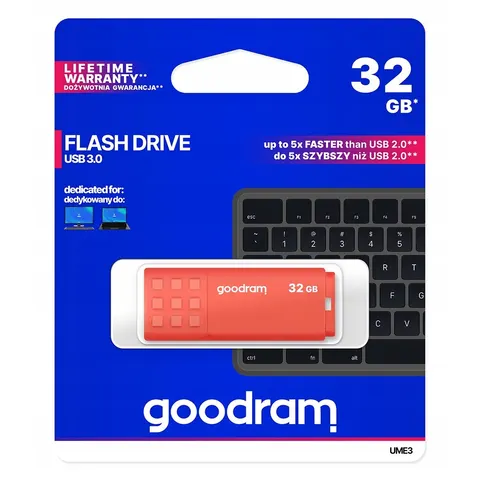 Pendrive Goodram Usb 3.2 32GB pomarańczowy – zdjęcie 2