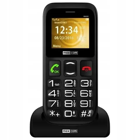 Maxcom Telefon Dla Seniora Mm426 Se Czarny – zdjęcie 2