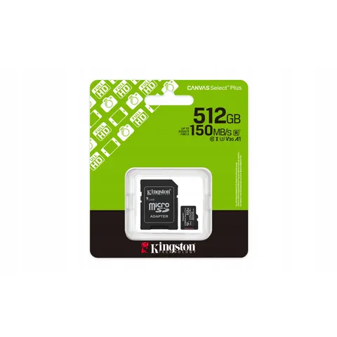 Kingston microSDXC 512GB Canvas Select Plus 3 Adp – zdjęcie 3