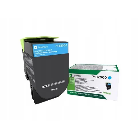Toner Lexmark 71B20C0 niebieski (cyan) – zdjęcie 2