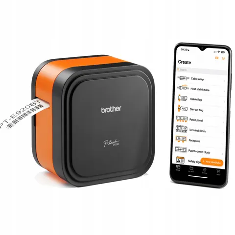 Drukarka etykiet Brother P-touch E720BT Cube Pro – zdjęcie 2