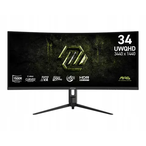 Monitor Led Msi Mag 342CQRF E20 34" 3440 x 1440 px Va – zdjęcie 3