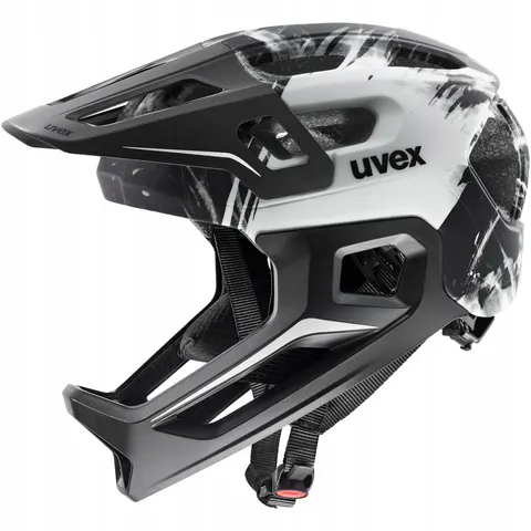 Kask rowerowy Uvex React Jr Fullface black-white 52-56cm – zdjęcie 2