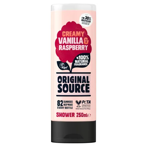 Original Source Creamy Vanilla Milk & Raspberry Shower Gel - 250 ml – image 2