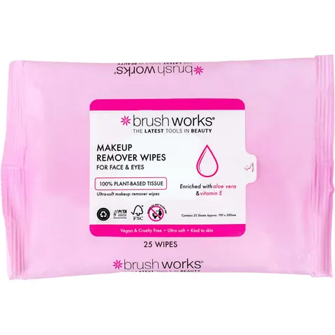 Brushworks Makeup Remover Wipes 25 Sheets – Bild 2