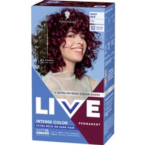 Schwarzkopf LIVE Intense Color L75 Deep Red – Röd – Bild 2