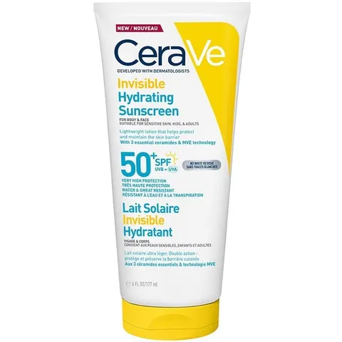 CeraVe Invisible Hydrating Sunscreen SPF50+ 177 ml – Bild 2