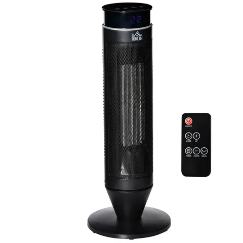 Ceramic Tower Indoor Space Heater w/ 42 � Oscillation Remote Control 8Hrs Timer – image 2