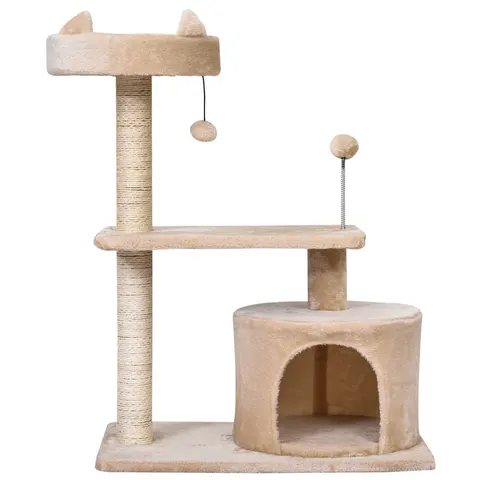 81cm Cat Tree Scratching Post Tower for Kitten Large Cats Activity Centre House – image 2