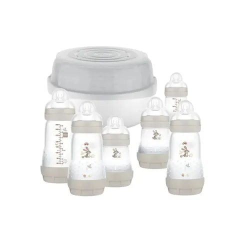 MAM Easy Start Bottle & Microwave Steriliser Set – Grey – image 2