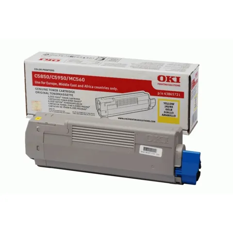 Original OKI 43865721 Toner jaune – Bild 2