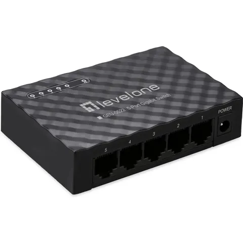 LevelOne Switch 5xGE unmanaged Plastik – Bild 2