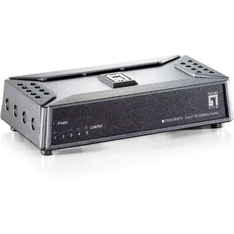 LevelOne 5-Port Unmanaged Fast-Ethernet Desktop-Switch – Bild 2