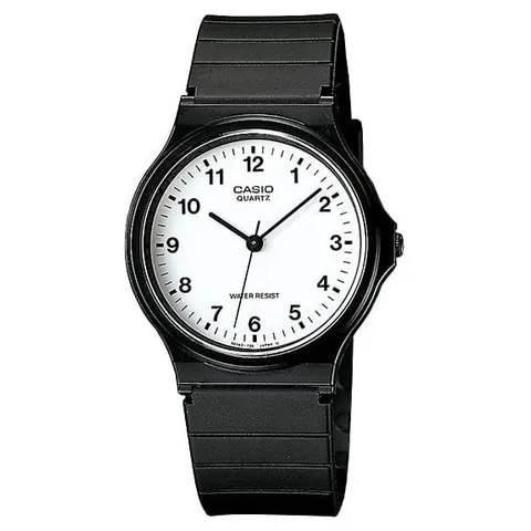 Casio Mens Basic White Dial Black Resin strap Watch MQ-24-7BLL – image 2