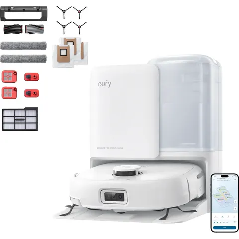 eufy Robot Vacuum Omni E25 White with Complete Accessory Kit White – image 2