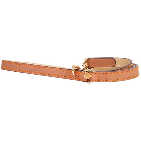 Lux Leather Brown Lead 40" x 3/4" – image 2