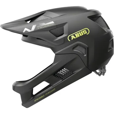 Helmet ABUS YouDrop Full Face (Black) - Black – image 2