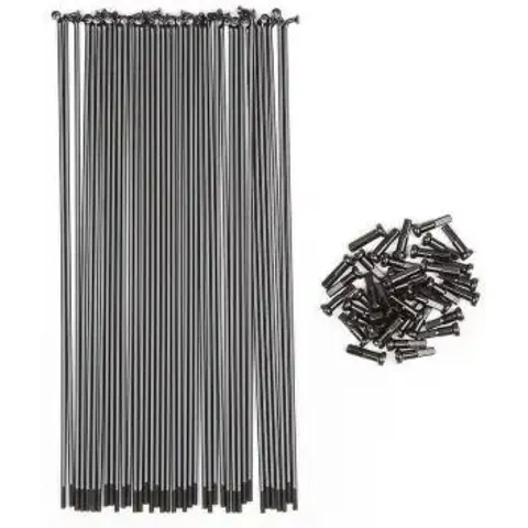 BMX Speichen BSD Stainless Butted (190mm - Schwarz) – Bild 2