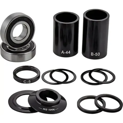 BMX Tretlager Eclat Mid CNC (19mm - Schwarz) – Bild 2
