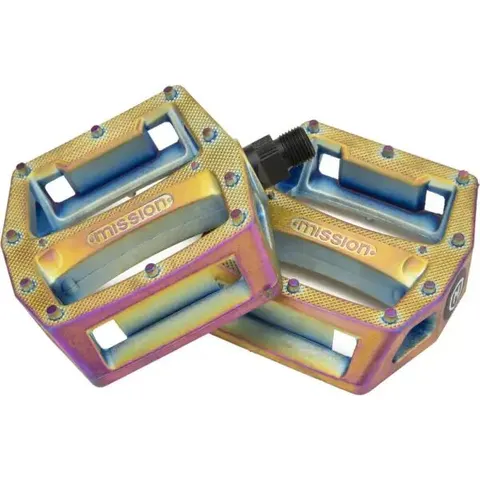 BMX Pedale Mission Impulse (Oil Slick) – Bild 2