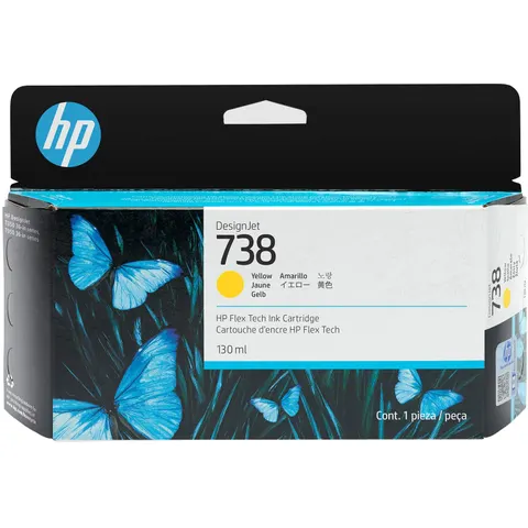 HP 738 (498N7A) - Gelb - Druckerpatrone – Bild 3