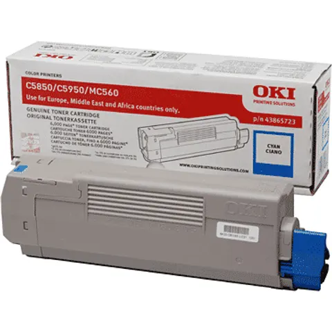 Oki 43865723 - Cyan - Toner – Bild 4