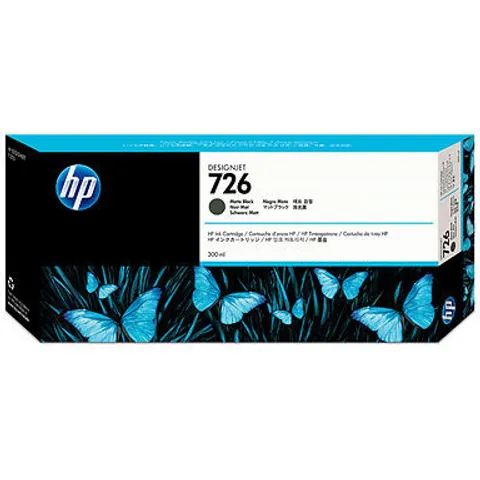 HP 726 Tinte schwarz matt 300ml – Bild 2