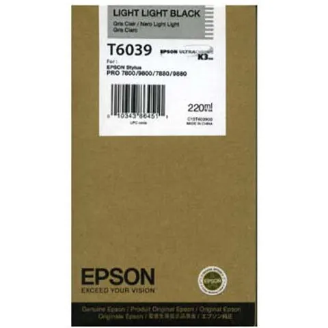 Epson T6039 - Helles Hellschwarz - Druckerpatrone – Bild 3