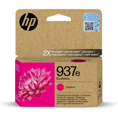 HP 937e EvoMore Magenta Original Ink – Bild 2