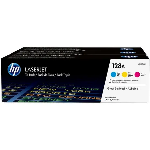 HP 128A (CF371AM) - 3-farbig - Toner - Multipack – Bild 3