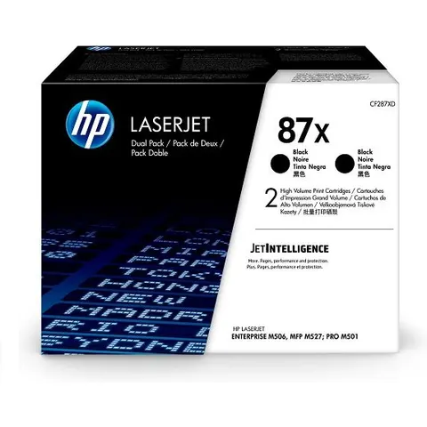 HP 87X 2x Schwarz LaserJet Tonerpatrone – Bild 3