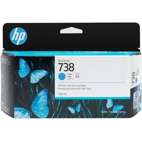 HP 738 (498N5A) - Cyan - Druckerpatrone – Bild 3