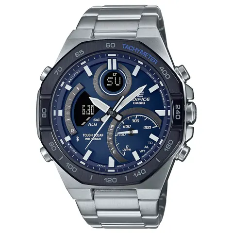 Casio ECB-950DB-2AEF Edifice | Blue Dial | Stainless Steel Watch – image 2