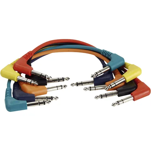 DAP Audio Fl42 – 6-Farbige Patchkabel, 90° Zu 90°, 90 Cm – Bild 2