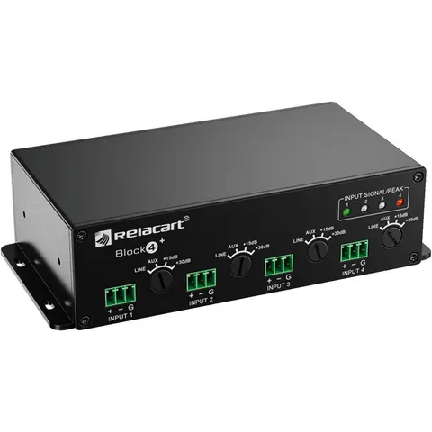 MONACOR Block4 4-Kanal-Dante®-Audio-Switch – Bild 2